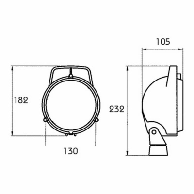 Arbeitsscheinwerfer, rund 130mm_1