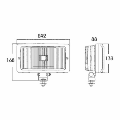 Faro anti-nebbia H3, 12V/24V_1