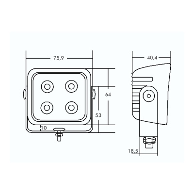 LED Rückfahr/Arbeitsscheinwerfer PRO-FIELD ECE R23_3