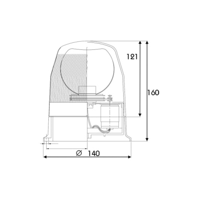 Girofaro PRO EUROLINE 12V/24V, 3 viti M6_1