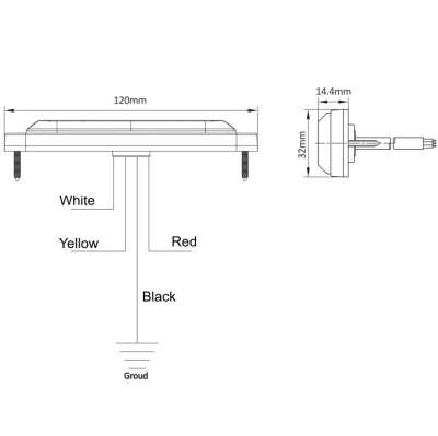 LED Kennleuchte PRO-INTER-STROBE, gelb_1