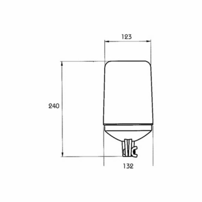 Girofaro ECO LINE I 12V, su asta DIN_1