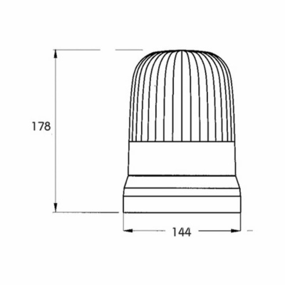 Girofaro ECO LINE II 12V, mag con lampadina_1