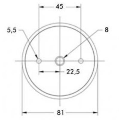 Faro rotante a LED arancione 10-110V, IP67_2