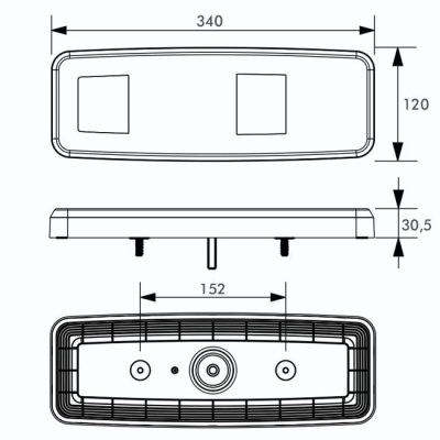 Fanale posteriore a LED PRO-ROAD LG 5F AMP 7 poli_4