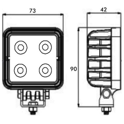 Arbeitsscheinwerfer LED 1100Lm 10-30V _2