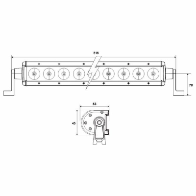 Faro da lavoro a LED PRO-STREAM, 3800 lm, PROPLAST_1