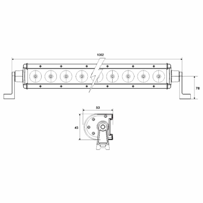 Arbeitsscheinwerfer LED PRO-STREAM 7600Lm PROPLAST_1