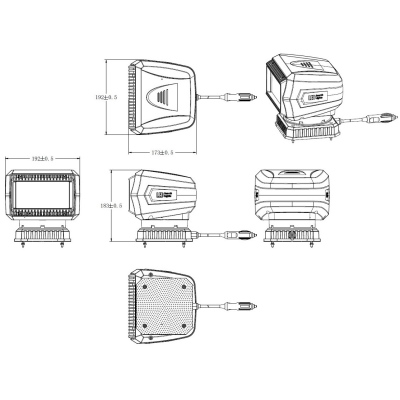 Phare de travail à LED PRO-REMOTE 4800Lm 10-30V_4