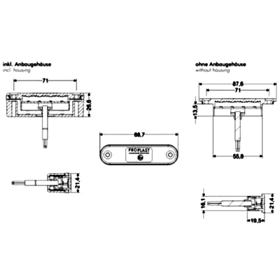 Luce di posizione bianca a LED PRO-LINE 12/24 V_4