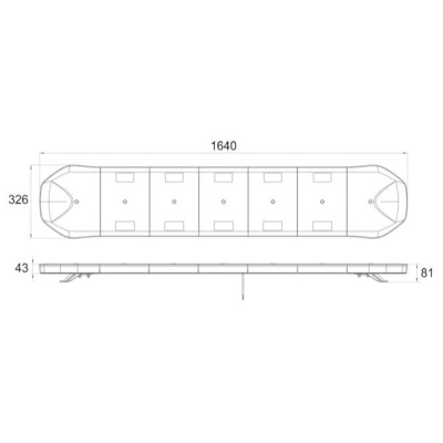 Barra luminosa a LED PRO-SUPER-BAR 1640mm, 12/24 V_2