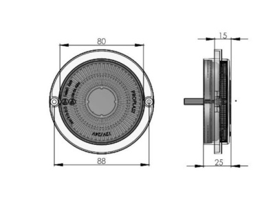 Vordere LED Blink-Positionsleuchte PRO-MIDI-RING_1