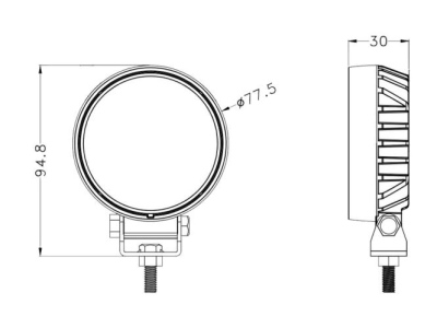 Luce di retromarcia LED PRO-MINI-BAXTER_1