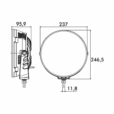 Fernscheinwerfer LED 4500 Lumen 12-36V, PRO-DRIVE_1