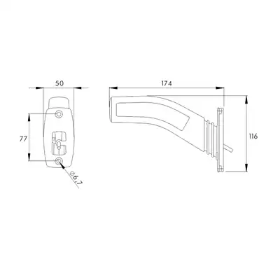 Luce d'ingombro a LED sinistra, ros/bian/aranci._1