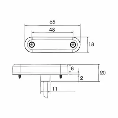 LED Seitenmarkierungsleuchte PRO-SLIM, 12 Volt_2