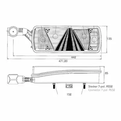 Fanale posteriore ECOPOINT II , sinistra,24 Volt_2