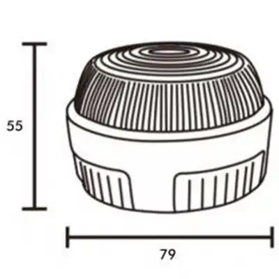 LED Kennleuchte, 10-110 Volt, gelb_1