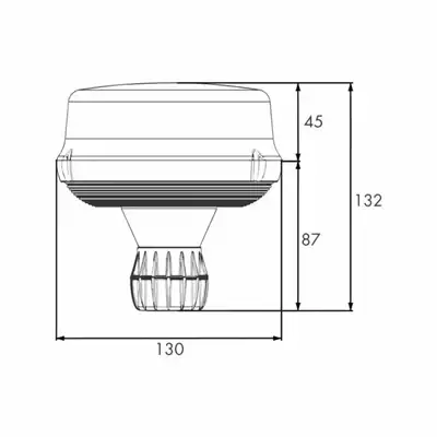 LED Kennleuchte PRO-POWER-FLASH flex.Rohrstutz_1