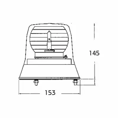 Girofaro EVOLUTION LINE 12V/24V, 3 viti M6_1