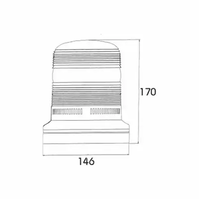 lampeggiante Xenon 12V/24V magnet _1