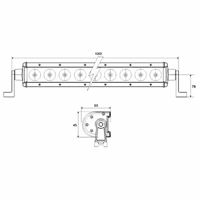 Arbeitsscheinwerfer LED PRO-STREAM 7600Lm PROPLAST_1