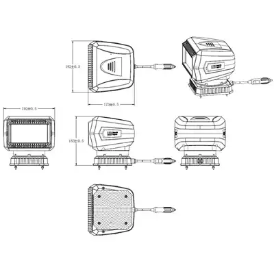 Arbeitsscheinwerfer LED 4800Lm 10-30V PROPLAST_4