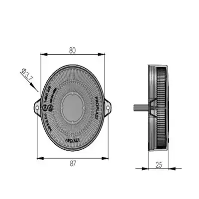 Luce posteriore a LED multifunzione PRO-MIDI-RING_1
