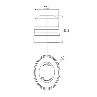 Gyrophare LED PRO-MICRO-FLASH fixation magnétique_1