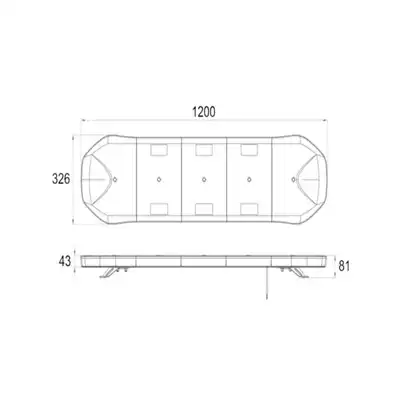 LED Warnanlage PRO-SUPER-BAR 1200mm_1
