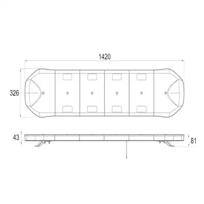 LED Warnanlage PRO-SUPER-BAR 1420mm_1