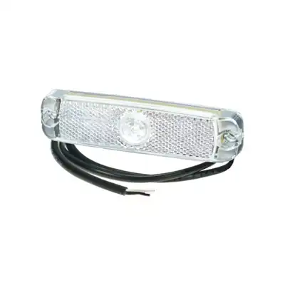 Luce di posizione bianca a LED, cavo 0,5m, 12/24V_0