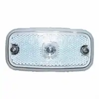 Luce di posizione bianca con catadiottro 12V/24V 