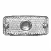 Luce di posizione rossa con catadiottro 12V/24V