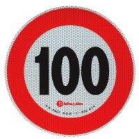 Rondelle reflektierend 100 km/h