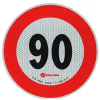Signal vitesse réfléchissant 90km/h