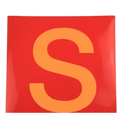 Autocollant  "S" St .Gotthard, 300x300mm_0