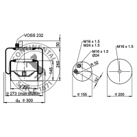 Soufflet à air complet avec piston, CONTI