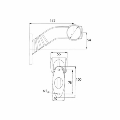 Umrissleuchte LED mit Befestigungsarm_1