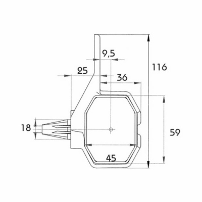 Luce d'ingombro a LED rossa/bianca Superpoint_1