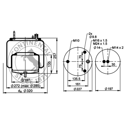 Soufflet à air complet avec piston, CONTI_1