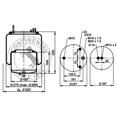 Soufflet à air complet avec piston, CONTI_1