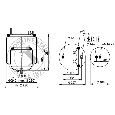 Soufflet à air complet avec piston, CONTI_1