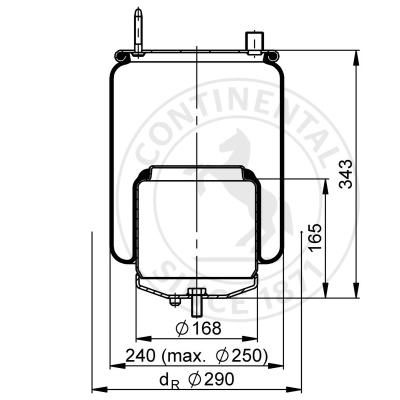 Soufflet à air complet avec piston, CONTI_1