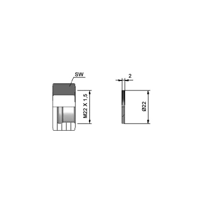 Capouchon M 22x1,5_0