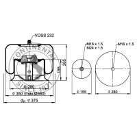 Soufflet à air complet avec piston, CONTI