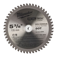 Kreissägeblatt Metall 135 x 20mm 50Z, Milwaukee
