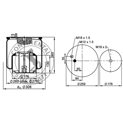 Soufflet à air complet avec piston, CONTI_1