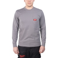 Arbeits-Langarm-Shirt grau XXL, Milwaukee