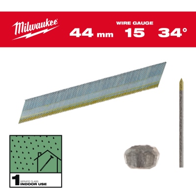 Stiftnägel, 15 GA, D-Kopf, Milwaukee_0